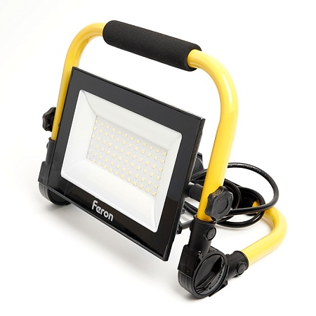 Светодиодный прожектор Feron LL-515 переносной 70W, 6400K, IP65 - фото