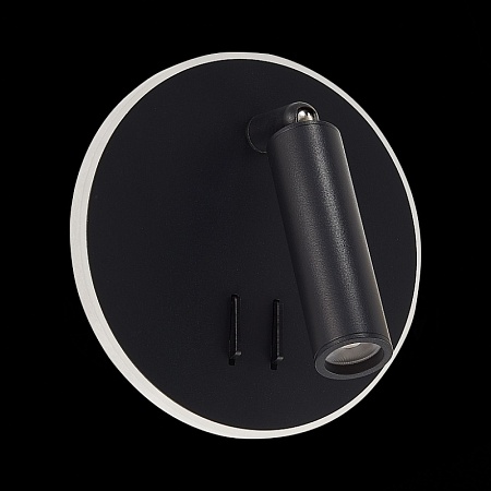 Светильник настенный Черный LED 1*8W 3000K 624Lm Ra>80 24° IP20 L-xW155xH155 170-240V SL1586.413.01 - фото