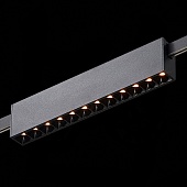 Магнитный трековый светильник FARM Черный LED 1*12W 3000K 609Lm Ra90 40 IP20 L232xW24xH ST816.406.12