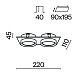 Встраиваемый светильник Technical Hoop DL086-02-GX53-SQ-W - фото