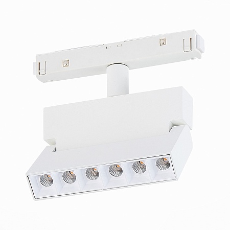 Магнитный трековый светильник белый LED 1*6W 3000K 532Lm Ra>80 36° IP20 L120xW22xH134 4 ST362.536.06 - фото