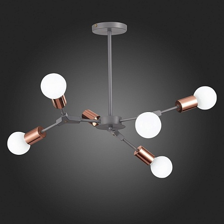 Светильник потолочный Серый, Розовое золото E27 6*60W SLE106403-06 - фото