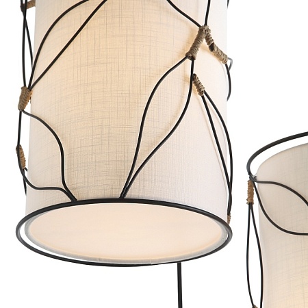 Светильник подвесной ST-Luce Черный/Бежевый E27 3*60W SL6228.403.03 - фото