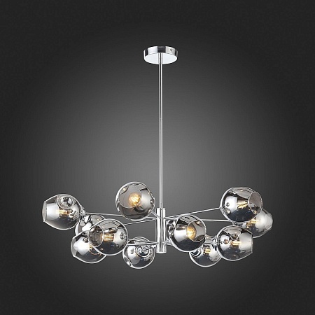 Светильник подвесной ST-Luce Хром/Дымчатый E14 12*40W SL1500.103.12 - фото