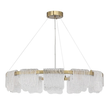 Светильник подвесной ST-Luce золотистый/прозрачный LED 1*66W 3000K SL6021.203.66 - фото