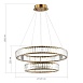 Люстра подвесная ST-Luce Латунь/Прозрачный LED 1*70W 4000K SL1622.303.02 - фото