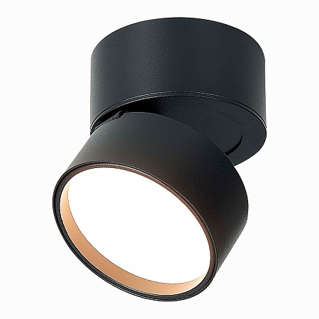 Светильник потолочный поворотный Черный LED 1*9W 3000K 720Lm Ra>90 120° IP20 D85xH87 17 ST651.432.09 - фото