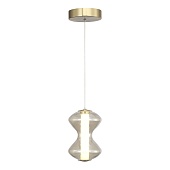 Светильник подвесной ST-Luce золото/коньячный LED 1*6W 3000K SL6136.203.01