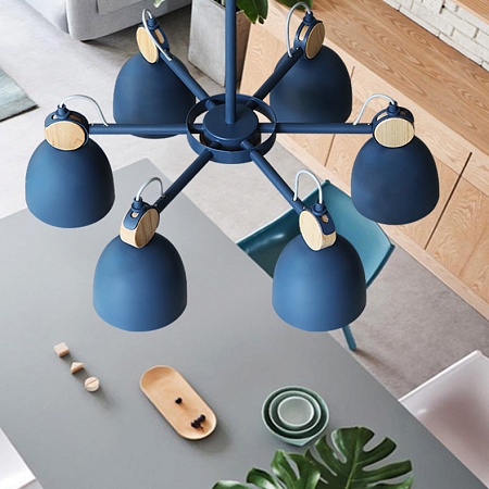 Потолочная Люстр На Штанге Rolla 8 Blueice Imperiumloft 178076-26 - фото