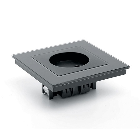 Выключатель 2-клавишный c индикатором STEKKER, PSW10-9002-03, 250V, 10А, серия Эрна, черный - фото