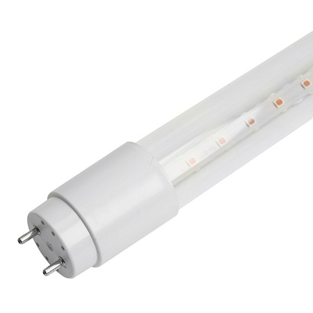Лампа светодиодная для растений T8 Feron LB-7064 G13 стекло 22W 175 1,2м 265V красно-синий спектр пластик - фото