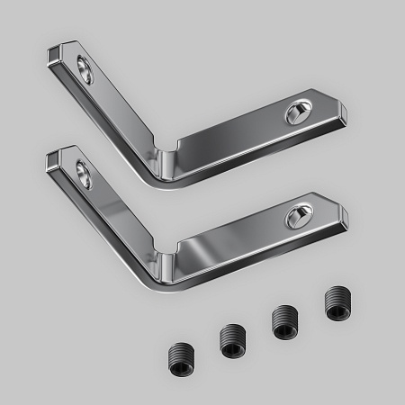 Комплект уголков вертикальных (2соединителя + 4 винта) - фото