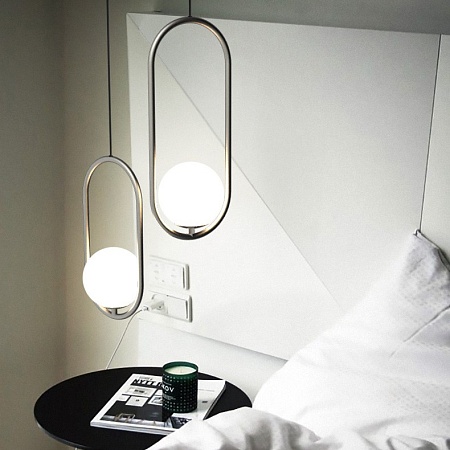 Подвесной Светильник Matthew Mccormick Hoop 50 Silver Mila Pendant Imperiumloft 179967-22 - фото