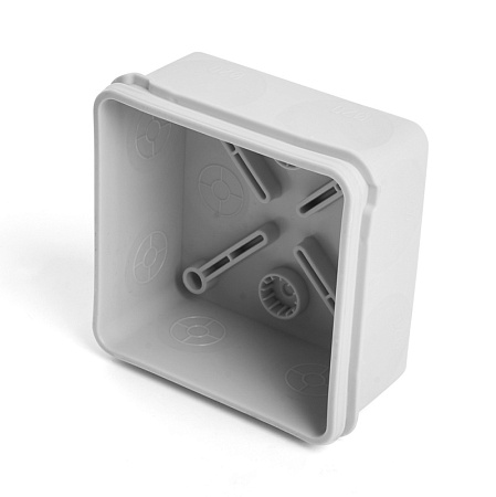 Коробка разветвительная 2х компонентная HF EBX40-48-67, 80*80*40мм, 8 вводов, IP67, серая (GE42435) - фото