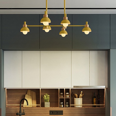 Подвесной Реечный Светильник Fanta Long Yellow Imperiumloft 101570-26 - фото