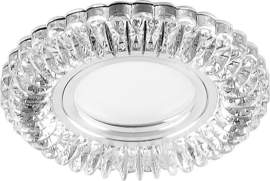 Светильник встраиваемый с белой LED подсветкой Feron CD904 потолочный MR16 G5.3 прозрачный - фото