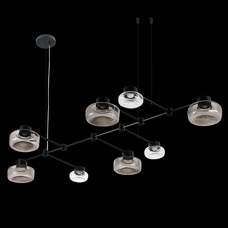 Светильник подвесной ST-Luce Черный/Дымчатый, Прозрачный LED 8*3W 3000K SL6005.403.08 - фото