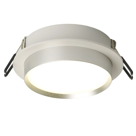Светильник встраиваемый Feron DL507 потолочный GX53 белый + серебро круг - фото