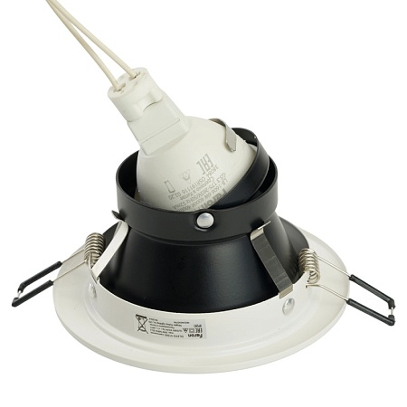 Светильник встраиваемый Feron DL3113 потолочный MR16 G5.3 белый + черный - фото