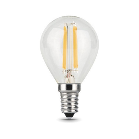 Светодиодная филаментная лампа Gauss Шар 5W 450Lm 4100K E14 105801205 - фото