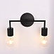 Бра Rh Utilitaire Double Sconce Black Imperiumloft 123263-22 - фото