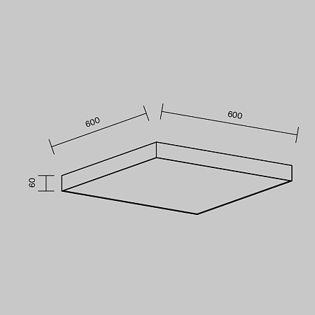 Потолочный светильник Technical Zon C032CL-90W4K-SQ-B - фото