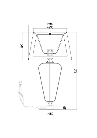 Настольный светильник Maytoni Verre Z005TL-01CH - фото