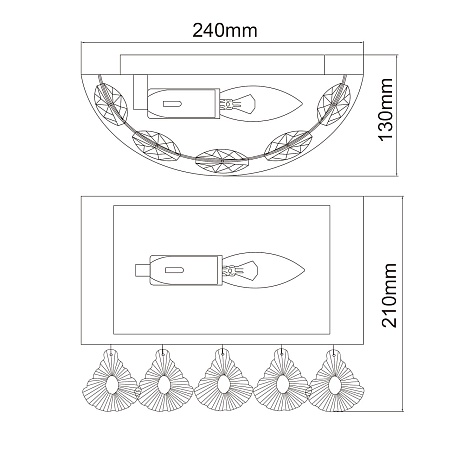 Бра MW-Light Жаклин 465026601 - фото