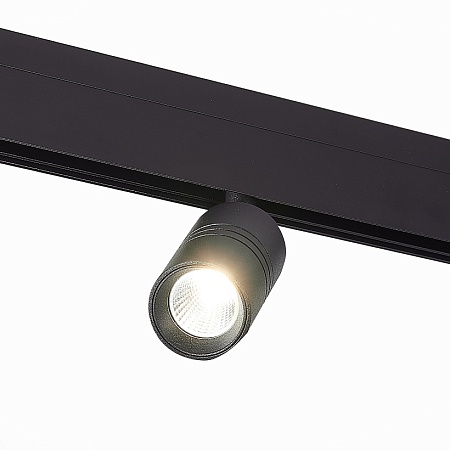 Магнитный трековый светильник Черный LED 1*7W 3000K 595Lm Ra>90 36° IP20 L-xW44xH90 48V ST365.436.07 - фото