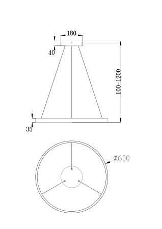 Подвесной светильник Maytoni Rim MOD058PL-L32B4K - фото