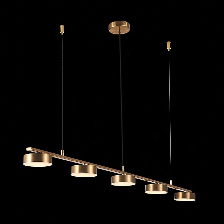 Светильник подвесной ST-Luce Латунь/Латунь LED 5*7W 3000K SL6000.303.05 - фото