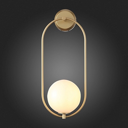 Светильник настенный ST-Luce Золотистый/Белый E14 1*40W SL1118.201.01 - фото