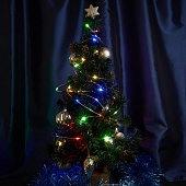 Светодиодная гирлянда Feron CL578 линейная Роса (на плоском проводе) 220V мультиколор c питанием от сети