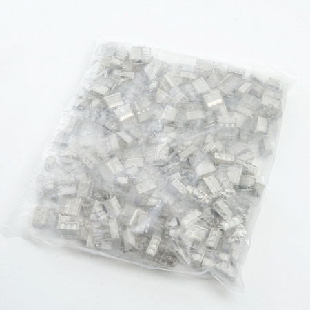 Клемма монтажная 3-проводная с пастой STEKKER  для 1-жильного проводника, LD2273-243 - фото