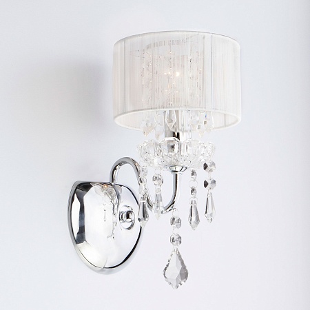 Настенный светильник Eurosvet 2045/1 хром/белый - фото