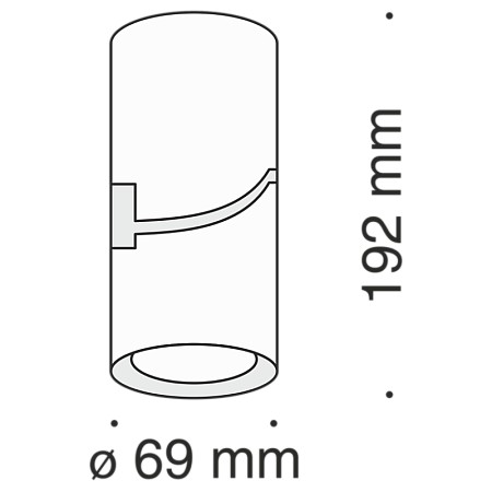 Потолочный светильник Technical Tube C019CW-01B - фото