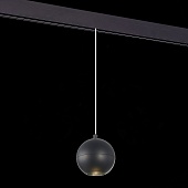 Магнитный трековый светильник подвесной Черный LED 1*12W 3000K 750Lm Ra&gt;80 36° IP20 D10 ST354.433.12