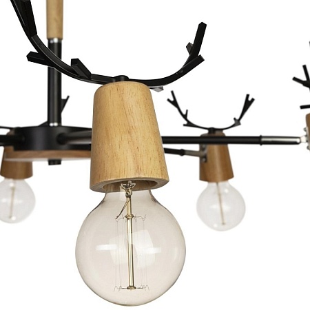 10024/6 Black Люстра на штанге LOFT IT Sven - фото