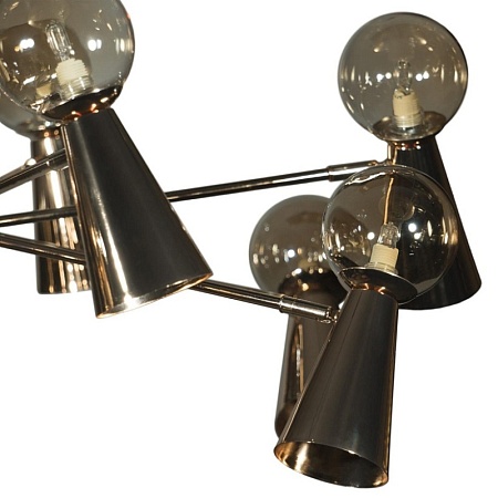 10046/10 Gold Люстра на штанге LOFT IT Halley - фото