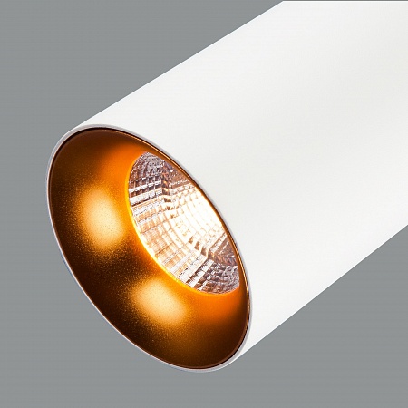 Подвесной светодиодный светильник DLS021 9+4W 4200К белый матовый/золото - фото