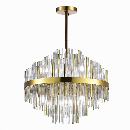 Люстра подвесная ST-Luce Латунь/Прозрачный E14 9*60W SL1634.303.09 - фото