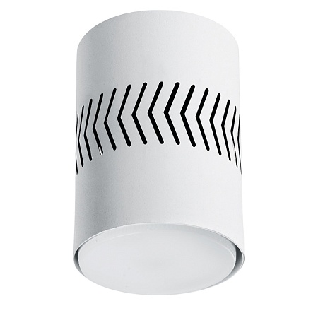 Светильник потолочный Feron HL352 12W, 230V, GX53 и подсветка 1W, 4000K, белый - фото