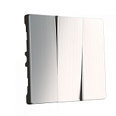 Набор клавиш для выключателя трехклавишного глянцевый никель WL02-SW-3G-CP