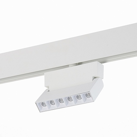 Магнитный трековый светильник белый LED 1*6W 3000K 532Lm Ra>80 36° IP20 L120xW22xH134 4 ST362.536.06 - фото