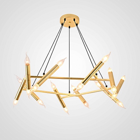 Подвесной Светильник Jonathan Browning Le Pentagone Chandelier 20 Light Imperiumloft 123487-22 - фото