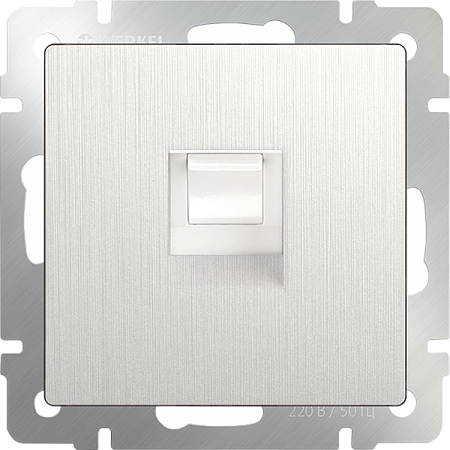 Розетка Ethernet RJ-45 перламутровый рифленый WL13-RJ-45 - фото