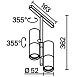 Трековый светильник Technical TR005-4-2X12W-DS-B - фото