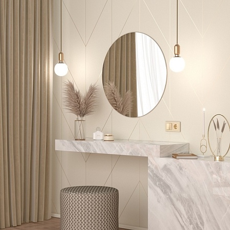 Розетка с заземлением шампань WL11-SKG-01-IP20 - фото