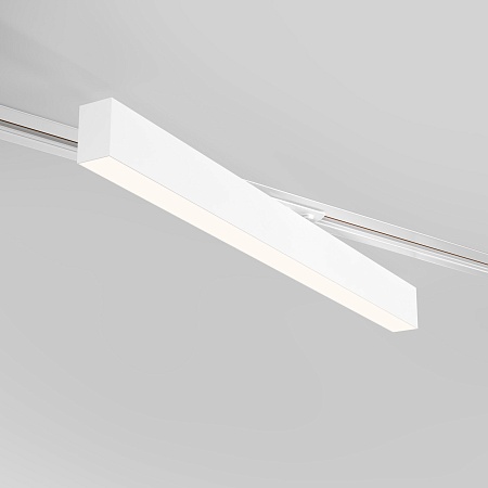 Трековый светодиодный светильник для однофазного шинопровода X-Line 20W 4200K белый матовый X-Line белый матовый 20W 4200K (LTB54) однофазный Elektrostandard - фото