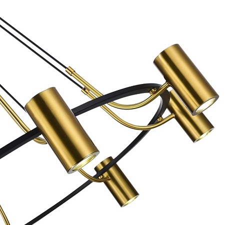 Светильник подвесной ST-Luce Черный, Латунь/Латунь GU10 8*5W 4000K SL1215.403.08 - фото